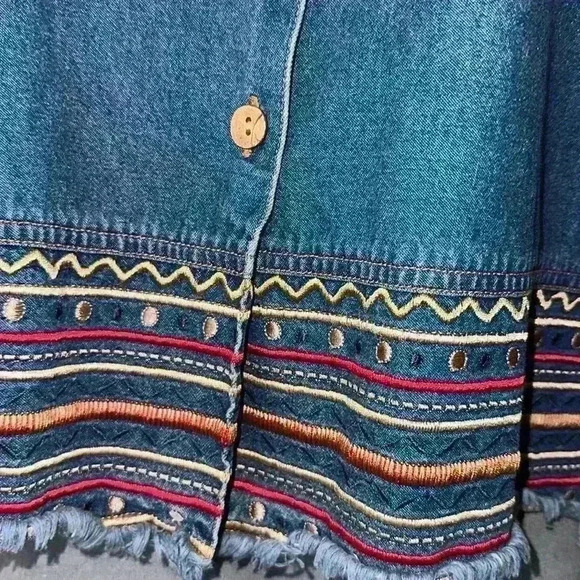 Mountain Lake women's Casuals denim top size S - Picture 7 of 12